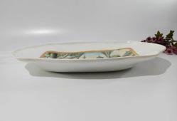 Eski Mevlana Tabak - Derin Kase Sunumluk - Semazen - Konya - Mevlana Temalı MELAMİN TABAK - BÜYÜK