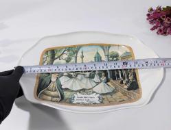 Eski Mevlana Tabak - Derin Kase Sunumluk - Semazen - Konya - Mevlana Temalı MELAMİN TABAK - BÜYÜK