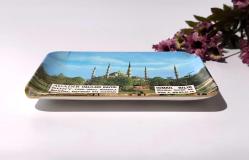 Eski Sultanahmet Camii Melamin Tabak - Kase Sunumluk - İstanbul Temalı MELAMİN TABAK