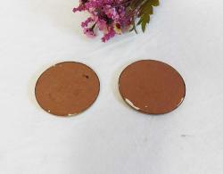 Eski Aya Sofya ve Süleymaniye Cami Mini Tabak - Dekor - Bardak Altı  - İstanbul Temalı Hediyelik - 2 Adet