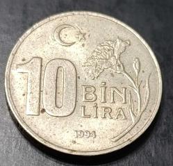 1994 10 Bin Lira Dünya Olimpik Düşünce Yılı