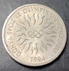 1994 10 Bin Lira Dünya Olimpik Düşünce Yılı