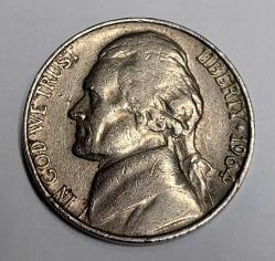 AMERİKA 1964 FIVE CENTS #2