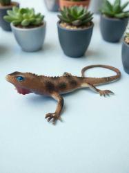 vintage gerçek görünümlü kertenkele figür oyuncak & 30 cm ''kuyruk dahil''