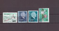 1981 Sürşarjlı Sürekli Posta Pulları Damgalı Tam Seri Pul - TD1