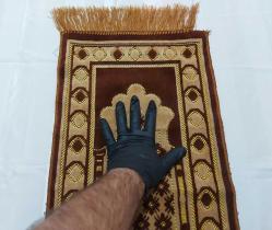 Eski Seccade - Kadife Seccade - Çocuk Seccadesi - NAdir Boy - Yoga Mat - Duvar Halısı - SCZ