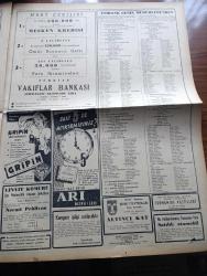 Vatan Gazetesi - Turkish Newspaper - 30 Ocak 1955 - doğuya en iyi imkan yazan Ahmet Emin Yalman Başmakale - Başkan Eisenhower'e savaş emri salahiyeti verildi - komünist için mütareke anlaşmasına rıza göstermiyor - Başvekil Adnan Menderes ile hariciye vekili Fuat Köprülü bugün İtalya'ya gidiyor - Ankara İstanbul tren münakalesi kısmen durdu - Kasım Gülek Araplar kadar İsrail'in de dostuyuz dedi - Zonguldak'ta Grizu infilakından mesul 5 kişi tevkif edildi - Manhattan'da üç oda çeviren Oktay Akbal Yazı Dizisi - tekelin geliri  52 milyon artmış - Danimarka başvekili Hans Hedtoft öldü - Neyzen Yazan Abdulbaki Gölpınarlı  - İsveç'te suni bir kumarhane adası kurulacak - Osmanlı tarihinden sayfalar yazan Feridun Fazıl Tülbentçi Yazı Dizisi - güzel bir tarihi film Gül ve Kılıç Walt Disney tarafından çevrildi fotoğraf - Churchill şimdiye kadar 250'den fazla tablo yaptı - Ankara İstanbul İzmir radyosu programı - Altıncı kat İstanbul Belediyesi şehir tiyatroları dram kısmında - Türkiye İş Bankası