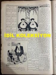 Osmanlıca Akbaba Mizah Dergisi-Gazetesi, Orijinal Dönem Basım, (Ottoman Magazine-Newspaper) - 15 Mayıs 1924 - Sayı: 151 - Rumi: 15 Mayıs 1340 - Hicri: 12 Şevval 1342 - Karikatürist Ramiz Gökçe'nin Çalışması: Karayı, Ak Gösteren Tılsımlı Gözlük 
