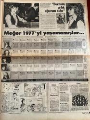 HAFTA SONU GAZETESİ DOĞUM GÜNÜ HEDİYESİ  ( Turkish Newspaper ) - 6 OCAK 1978 -TAM TAKIM 12 SAYFADIR -Aydemir Akbaş-Mete inselel-Cevat Kurtuluş-Lale Çağlar-Barış Manço-Ajda Pekkan-Gönül Yazar-Sinan Bilsel-Sibel Egemen-Vedat Saygıer-Kubilay Çelik-Selahattin Kolçak-Sevilay Şen-Sadettin Ökten-Hayri Aksoy-Filiz Akın-Tayfun Yüce-Tarık Aktuğ-Ünal Kutlalı-Sibel Ergener Gönül Yazar Gelinlik Giyecek mi-Serpil Özdemir-Banu Manço-İlhan İrem-Sezen Aksu-Sibel Alaçam-Leyla Özalp-Aynur Aydan-Nazan Şoray-Prens Charles-Barbara Cartland-Neşe Karaböcek-Dilek Bubilbaşı-Gülsen Bubilbaşı-Onlarda Melek Bizde Kelek-Dargınlar Apartmanı’nın 4 Sakini-Bu Çamurlu Saçlar Artık Mizanpli-Su Tedavisi Çare mi-Sarpil Barlas’ın Tabanı Kayiyor-Göster Mimiğini Söyleyeyim Tipini-Burnum Artık Uğurum Oldu-Meğer 1977’yi Yaşamamışlar Garip Ama Gerçek-Çocukumuz-Bızdıklar-Bastıracak-Yazan ve Çizen: Adnan Egecü