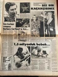 HAFTA SONU GAZETESİ DOĞUM GÜNÜ HEDİYESİ  ( Turkish Newspaper ) - 6 OCAK 1978 -TAM TAKIM 12 SAYFADIR -Aydemir Akbaş-Mete inselel-Cevat Kurtuluş-Lale Çağlar-Barış Manço-Ajda Pekkan-Gönül Yazar-Sinan Bilsel-Sibel Egemen-Vedat Saygıer-Kubilay Çelik-Selahattin Kolçak-Sevilay Şen-Sadettin Ökten-Hayri Aksoy-Filiz Akın-Tayfun Yüce-Tarık Aktuğ-Ünal Kutlalı-Sibel Ergener Gönül Yazar Gelinlik Giyecek mi-Serpil Özdemir-Banu Manço-İlhan İrem-Sezen Aksu-Sibel Alaçam-Leyla Özalp-Aynur Aydan-Nazan Şoray-Prens Charles-Barbara Cartland-Neşe Karaböcek-Dilek Bubilbaşı-Gülsen Bubilbaşı-Onlarda Melek Bizde Kelek-Dargınlar Apartmanı’nın 4 Sakini-Bu Çamurlu Saçlar Artık Mizanpli-Su Tedavisi Çare mi-Sarpil Barlas’ın Tabanı Kayiyor-Göster Mimiğini Söyleyeyim Tipini-Burnum Artık Uğurum Oldu-Meğer 1977’yi Yaşamamışlar Garip Ama Gerçek-Çocukumuz-Bızdıklar-Bastıracak-Yazan ve Çizen: Adnan Egecü