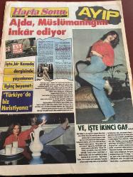 HAFTA SONU GAZETESİ DOĞUM GÜNÜ HEDİYESİ  ( Turkish Newspaper ) - 20 OCAK 1978 -TAM TAKIM 12 SAYFADIR - Seyfi Dursunoğlu-Adnan Şenses-Mediha Şen-Türkan Şoray-Zeki Müren-Maxime Le Forestier-Ajda Pekkan-Gönül Akkor-Kamuran Akkor-Farah Diba-Süreyya-Ayten Gökçer-Defne Yalnız-Saadet Ayhan-Nick Nolte-Raffaella Carrà-Okan Akhan-Robert Redford-Gülşen Bubikoğlu-Elif Pektaş-Ayten Alpman-Özzi Altar-Adnan Semerci-Müjde Ar-Mehtap Şen-Kubilay Çelik-Serpil Barlas-Nilüfer-W.T. Ballard-Frank Sinatra-Cüneyt Arcayürek-Güngör Çil-Türk sanat aleminde şimdiye kadar böylesi görülmedi-Türkan Şoray Zeki Müren Yüzde yüz bir uyum içindeyiz-On yıl sonra ikinci beraberlik-Ayıp-Ajda Müslümanlığını inkar ediyor-Türkiye’de biz Hristiyanız-Ve işte ikinci gaf-Kardeşlik bitti-Uçakta ilanı aşk ve Süreyya’nın efendiliği-Leydi-sim e bulaşık kabusuna son-Milyoner mi ne-Erkekliği özledim-Döndü’ye İstanbul yasak-Şöhrete giderken cüppeden oldu-Nick Nolte’nin bıyığı moda oldu-Ankara geceleri aşk dolu-Organizatörler kaçınca-Raffa