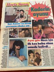 HAFTA SONU GAZETESİ DOĞUM GÜNÜ HEDİYESİ  ( Turkish Newspaper ) - 10 ŞUBAT 1978 -TAM TAKIM 12 SAYFADIR - NİLÜFER KOÇYİĞİT VE BEKİR ÇELENK DÜĞÜNÜ-Tamer Yiğit-Makbule Çelenk-Neco-Oya German-Ayla Algan-Tahsin Albayrak-Aysın Pala-Adnan Menderes-Refik Erduran-Ahu Tuğsuz-Nur Onat-Ayla Gürsoy-Tarık Aktuğ-Tatyana Yıldız-Gina Lollobrigida-Ali Kocatepe-Sevim Emre-Hülya Koçyiğit-Füruzan-Kamil Masaracı-Farah Diba-Karl Konstantin-Anne Marie-Gülşen Bubikoğlu-Bülent Kınay-Doktor Özdemir-Nilüfer muradına erdi-Güzel gelinin hazırlığını güzel abla yaptı-Kaderin oyunu-Ecel Kamacı’nın biricik yavrusunu elinden aldı-Aynı gün Neco için ilk kez baba olma umudu belirdi-Menengit denilen illet-Bu hastalığı Paris’te kaptım-İstanbul sahnelerinde 5 ağır işçi-Ahu TUS’a gidiyor-Saunada hanımlar birbirini ovar-Ne kaçtım ne kaçırdım buradayım ve evlendim-Danıştay’daki amcalar beni sevemediler mi-Kahkaha bilmecesi-Gina artık gizlenmiyor-Sansür’ün kalkmasına evet başıbozukluğa hayır-Bursa’da hamam sefası-Barıştılar-Tatlı