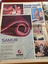 HAFTA SONU GAZETESİ DOĞUM GÜNÜ HEDİYESİ  ( Turkish Newspaper ) - 10 ŞUBAT 1978 -TAM TAKIM 12 SAYFADIR - NİLÜFER KOÇYİĞİT VE BEKİR ÇELENK DÜĞÜNÜ-Tamer Yiğit-Makbule Çelenk-Neco-Oya German-Ayla Algan-Tahsin Albayrak-Aysın Pala-Adnan Menderes-Refik Erduran-Ahu Tuğsuz-Nur Onat-Ayla Gürsoy-Tarık Aktuğ-Tatyana Yıldız-Gina Lollobrigida-Ali Kocatepe-Sevim Emre-Hülya Koçyiğit-Füruzan-Kamil Masaracı-Farah Diba-Karl Konstantin-Anne Marie-Gülşen Bubikoğlu-Bülent Kınay-Doktor Özdemir-Nilüfer muradına erdi-Güzel gelinin hazırlığını güzel abla yaptı-Kaderin oyunu-Ecel Kamacı’nın biricik yavrusunu elinden aldı-Aynı gün Neco için ilk kez baba olma umudu belirdi-Menengit denilen illet-Bu hastalığı Paris’te kaptım-İstanbul sahnelerinde 5 ağır işçi-Ahu TUS’a gidiyor-Saunada hanımlar birbirini ovar-Ne kaçtım ne kaçırdım buradayım ve evlendim-Danıştay’daki amcalar beni sevemediler mi-Kahkaha bilmecesi-Gina artık gizlenmiyor-Sansür’ün kalkmasına evet başıbozukluğa hayır-Bursa’da hamam sefası-Barıştılar-Tatlı