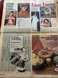 HAFTA SONU GAZETESİ DOĞUM GÜNÜ HEDİYESİ  ( Turkish Newspaper ) - 17 MART 1978 -TAM TAKIM 12 SAYFADIR -Esengül-Hülya Koçyiğit–Selim Soydan–Türkan Şoray–Ünal Kutval–Ayşecik–Serkan Acar–Zeynep Değirmencioğlu–Müşerref Tezcan–Oya Peri–Ajda Pekkan–Servet Ferdi–Muazzez Abacı–Süheyl Uygur–Şöhret Uğur–Eda Altın–Kubilay Çelik–Nejat Uygur–Esengün–Adnan Şenses–Hamiyet Yüceses–Bülent Ersoy–Fikret Hakan–Tijen Par–Anne Karaca–David Jeannot–Tomris Oğuzalp–Sevda Karaca–Kamil Masaracı-Prenses Banu–Neco–Müzeyyen Senar–Frezeye–Ümit Utku–İdi Amin–Nazan Şoray–Şevket Adlı–Rüçhan Adlı–Bahan Aliev Çayusu -Hülya Koçyiğit’e bomba–Telefondaki meçhul sesin ihbarı–Azrail’in soluğunu ensesinde hissetti–Panik son anda önlendi–Türkan Şoray kendi çizgileriyle Moskova’da–Umudunuz Erkan–Müşerref Tezcan’ın son marifeti–200.000 liraya biraz güzellik–Ben Ajda Pekkan–Şarkıcı kardeşler kampta–Astımı yenen göbek–3 niyet 1 kurban–Kurutma ve ütü derdi perdede olur bu Dekora–Yeni baştan babalığı öğreniyor–Nejat Uygur 3 oğlu uğrun