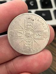 BİRLEŞİK KRALLIK 1923 YILI 1 FLORİN GÜMÜŞ