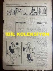 Osmanlıca Akbaba Mizah Dergisi-Gazetesi, Orijinal Dönem Basım, (Ottoman Magazine-Newspaper) - 21 Nisan 1924 - Sayı: 144 - Rumi: 21 Nisan 1340 - Hicri: 17 Ramazan 1342 - Karikatürist Ramiz Gökçe'nin Çalışması: Firari Zengin Ermeniler Tahkikatı Neticesinde: 