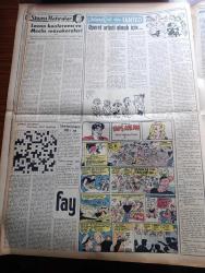 Vatan Gazetesi - Turkish Newspaper - 12 Ağustos 1956 - buhranımıza çare 4 yazan Ahmet Emin Yalman Başmakale - Hürriyet partililerin Atatürk'ün kabrini topluca ziyaretine izin verilmedi - Ankara valiliği Fevzi Lütfi Karaosmanoğlu'nun Hürriyet partisi İl başkanlarına evinde vereceği ziyafetin de yasak edildiğini bildirdi - Osman Bölükbaşı ya yalnız çayeli'de emniyet tedbiri alınmadı - iki yedek parçacı tevkif edildi - Batı trakya'da Yunan baskısı tesirsiz bırakılıyor - İngilizlerin süveyş'ten ayrılışı fotoğraf - suçlu yazan Orhan Kemal Yazı Dizisi - Osmanlı tarihinden sayfalar yazan Feridun Fazıl Tülbentçi Yazı Dizisi - Adnan Veli'den fantezi - siyasi hatıralar yazan General Ali Fuat Cebesoy Yazı Dizisi - Cezmi Or Kupası atletizm yarışmaları dün başladı - başvekil kupasını hangi at kazanabilir - Dün yapılan at yarışları Sada koşusunu Haydar kazandı - Gündüz Kılıç Galatasaray'a tekrar antrenör oluyor - Fenerbahçe Demirspor bugün karşılaşıyor - İstanbul yüzme yarışlarında Galatasaray 1.