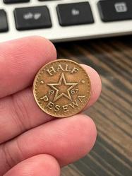 GANA 1967 YILI 1/2 PESEWA