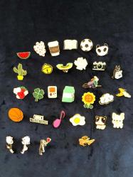 Rozet metal eğlenceli temalar 30 adet