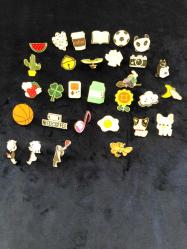 Rozet metal eğlenceli temalar 30 adet