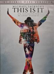 MICHAEL JACKSON'S THIS IS IT 2 DİSK DVD FİLM ORJİNAL 2.EL DVD ( 9532