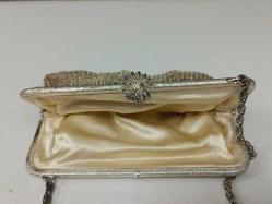 Antika 1900'ler Başları Osmanlı Dönem Örme Alpaka Bayan El Çantası