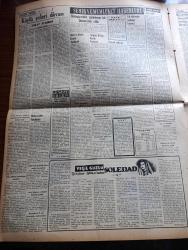 Vatan Gazetesi - Turkish Newspaper - 12 Kasım 1953 - vazifeli millet yazan Ahmet Emin Yalman Başmakale - Ankara'da Atatürk'e sevgi gösterisi yapan gençler Ulus meydanında toplandı fotoğraf - ihtikarı önlemek için tedbirler alınacak - Sümerbank 20 milyon liralık manifatura ithal ediyor - eroin malzemesi yakalandı fotoğraf - İtalya başbakanı Guiseppe Pella bugün geliyor - Eisenhower Atatürk ilham kaynağıdır dedi - Sevgi gösterisine gelen Celal Bayar gençlerin arasında fotoğraf - Pakistan Amerika'ya üsler verecek - Millet Partisi şahitlerinden bazısı dinlendi fotoğraf - Merzuka Ve Sedat Akçam'ın duruşması başladı fotoğraf - Truman ithamları reddediyor - güreşte Türkiye isveç'i 5-3 yendi - Hidiv köşkü kiraya verilecek - Galatasaray lisesi'nde Fransız Kulübü - İstanbul kapılarında fethin büyük tarihi romanı yazan Feridun Fazıl Tülbentçi Yazı Dizisi - çocuklar sizin köşeniz - Atatürk ve Ülkü fotoğraf - Veba yazan Albert Camus çeviren Oktay Akbal Yazı Dizisi - Beşiktaş Emniyeti 3 0 yendi