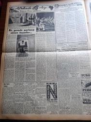 Vatan Gazetesi - Turkish Newspaper - 12 Kasım 1953 - vazifeli millet yazan Ahmet Emin Yalman Başmakale - Ankara'da Atatürk'e sevgi gösterisi yapan gençler Ulus meydanında toplandı fotoğraf - ihtikarı önlemek için tedbirler alınacak - Sümerbank 20 milyon liralık manifatura ithal ediyor - eroin malzemesi yakalandı fotoğraf - İtalya başbakanı Guiseppe Pella bugün geliyor - Eisenhower Atatürk ilham kaynağıdır dedi - Sevgi gösterisine gelen Celal Bayar gençlerin arasında fotoğraf - Pakistan Amerika'ya üsler verecek - Millet Partisi şahitlerinden bazısı dinlendi fotoğraf - Merzuka Ve Sedat Akçam'ın duruşması başladı fotoğraf - Truman ithamları reddediyor - güreşte Türkiye isveç'i 5-3 yendi - Hidiv köşkü kiraya verilecek - Galatasaray lisesi'nde Fransız Kulübü - İstanbul kapılarında fethin büyük tarihi romanı yazan Feridun Fazıl Tülbentçi Yazı Dizisi - çocuklar sizin köşeniz - Atatürk ve Ülkü fotoğraf - Veba yazan Albert Camus çeviren Oktay Akbal Yazı Dizisi - Beşiktaş Emniyeti 3 0 yendi
