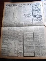 Vatan Gazetesi - Turkish Newspaper - 12 Kasım 1953 - vazifeli millet yazan Ahmet Emin Yalman Başmakale - Ankara'da Atatürk'e sevgi gösterisi yapan gençler Ulus meydanında toplandı fotoğraf - ihtikarı önlemek için tedbirler alınacak - Sümerbank 20 milyon liralık manifatura ithal ediyor - eroin malzemesi yakalandı fotoğraf - İtalya başbakanı Guiseppe Pella bugün geliyor - Eisenhower Atatürk ilham kaynağıdır dedi - Sevgi gösterisine gelen Celal Bayar gençlerin arasında fotoğraf - Pakistan Amerika'ya üsler verecek - Millet Partisi şahitlerinden bazısı dinlendi fotoğraf - Merzuka Ve Sedat Akçam'ın duruşması başladı fotoğraf - Truman ithamları reddediyor - güreşte Türkiye isveç'i 5-3 yendi - Hidiv köşkü kiraya verilecek - Galatasaray lisesi'nde Fransız Kulübü - İstanbul kapılarında fethin büyük tarihi romanı yazan Feridun Fazıl Tülbentçi Yazı Dizisi - çocuklar sizin köşeniz - Atatürk ve Ülkü fotoğraf - Veba yazan Albert Camus çeviren Oktay Akbal Yazı Dizisi - Beşiktaş Emniyeti 3 0 yendi