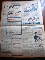 Vatan Gazetesi - Turkish Newspaper - 12 Kasım 1953 - vazifeli millet yazan Ahmet Emin Yalman Başmakale - Ankara'da Atatürk'e sevgi gösterisi yapan gençler Ulus meydanında toplandı fotoğraf - ihtikarı önlemek için tedbirler alınacak - Sümerbank 20 milyon liralık manifatura ithal ediyor - eroin malzemesi yakalandı fotoğraf - İtalya başbakanı Guiseppe Pella bugün geliyor - Eisenhower Atatürk ilham kaynağıdır dedi - Sevgi gösterisine gelen Celal Bayar gençlerin arasında fotoğraf - Pakistan Amerika'ya üsler verecek - Millet Partisi şahitlerinden bazısı dinlendi fotoğraf - Merzuka Ve Sedat Akçam'ın duruşması başladı fotoğraf - Truman ithamları reddediyor - güreşte Türkiye isveç'i 5-3 yendi - Hidiv köşkü kiraya verilecek - Galatasaray lisesi'nde Fransız Kulübü - İstanbul kapılarında fethin büyük tarihi romanı yazan Feridun Fazıl Tülbentçi Yazı Dizisi - çocuklar sizin köşeniz - Atatürk ve Ülkü fotoğraf - Veba yazan Albert Camus çeviren Oktay Akbal Yazı Dizisi - Beşiktaş Emniyeti 3 0 yendi
