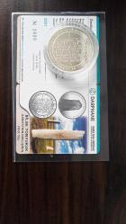 BİLGE TONYUKUK ABİDESİ'NİN DİKİLİŞİNİN 1300.YILI GÜMÜŞ DARPHANE HATIRA PARASI-SERTİFİKALI