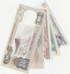 6.Emisyon Tedavül Kağıt Paralar 5-10-20-50 ve 100 Lira Takım ÇİL olarak