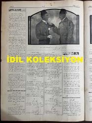 Osmanlıca Akbaba Mizah Dergisi-Gazetesi, Orijinal Dönem Basım, (Ottoman Magazine-Newspaper) - 16 Ekim 1924 - Sayı: 195 - Rumi: 16 Teşrin-i Evvel 1340 - Karikatürist Ramiz Gökçe'nin Musul Meselesini Konu Aldığı Çalışması: 