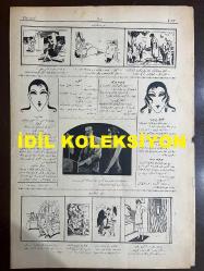 Osmanlıca Akbaba Mizah Dergisi-Gazetesi, Orijinal Dönem Basım, (Ottoman Magazine-Newspaper) - 16 Ekim 1924 - Sayı: 195 - Rumi: 16 Teşrin-i Evvel 1340 - Karikatürist Ramiz Gökçe'nin Musul Meselesini Konu Aldığı Çalışması: 