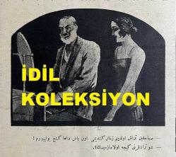 Osmanlıca Akbaba Mizah Dergisi-Gazetesi, Orijinal Dönem Basım, (Ottoman Magazine-Newspaper) - 16 Ekim 1924 - Sayı: 195 - Rumi: 16 Teşrin-i Evvel 1340 - Karikatürist Ramiz Gökçe'nin Musul Meselesini Konu Aldığı Çalışması: 