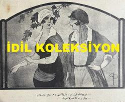 Osmanlıca Akbaba Mizah Dergisi-Gazetesi, Orijinal Dönem Basım, (Ottoman Magazine-Newspaper) - 16 Ekim 1924 - Sayı: 195 - Rumi: 16 Teşrin-i Evvel 1340 - Karikatürist Ramiz Gökçe'nin Musul Meselesini Konu Aldığı Çalışması: 