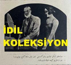 Osmanlıca Akbaba Mizah Dergisi-Gazetesi, Orijinal Dönem Basım, (Ottoman Magazine-Newspaper) - 16 Ekim 1924 - Sayı: 195 - Rumi: 16 Teşrin-i Evvel 1340 - Karikatürist Ramiz Gökçe'nin Musul Meselesini Konu Aldığı Çalışması: 