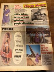 HAFTA SONU GAZETESİ DOĞUM GÜNÜ HEDİYESİ  ( Turkish Newspaper ) - 16 HAZİRAN 1978 -TAM TAKIM 12 SAYFADIR -Nur Ay-Emel Aydan-Yılmaz Güney-Hülya Tuğlu-Nil Burak-Serpil Barlas-Doğan Canku-Şevket Adlı-Nükhet Duru-Hülya Koçyiğit-Filiz Akın-Mine Mutlu-Seçil Heper-Kenan Erkal-Ardan Şensal-Mehmet Can-Yılmaz Güney-Küçük Şaban-Hülya Tülin-Yaşar Özel-Nazan Şoray-Şevket Altuğ-Nükhet Duru-Tayyar Yıldız-Nazan Berk-Hüseyin bin Talal-Zeynep Kraliçe Ana-Hülya Pakkan-İlhan Daner-Aysel Erim-Diana Dors-Jose Feliciano-Maria Antoinette-Tilda Ajans-Erol Evgin-Ajda Pekkan-Hülya Koçyiğit kayıp-Hülya Avrupa’da gizli bir tedavide-Bu süre içinde tam 5 kilo verdi ama şimdi huzurlu-Filiz Akın Kıbrıs’tan gözleri yaşlı döndü-Barış harekâtı günlerini tekrar yaşadı-Sefalı yılların cefasını çekiyor-Karamürsel’de karar günleri-Oğlum bana inat kadın oldu-Cezaevi cennet mahkûmluk piyango-Benim daha ne marifetlerim var-Bir garip arkadaş-Kıvırcık kardeşler-Şükürler olsun yakayı kurtarıyorum-Krallar da kara sever-Damdaki fotoğ