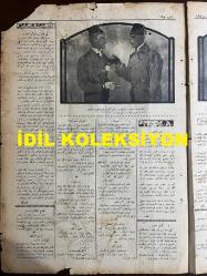 Osmanlıca Akbaba Mizah Dergisi-Gazetesi, Orijinal Dönem Basım, (Ottoman Magazine-Newspaper) - 16 Ekim 1924 - Sayı: 195 - Rumi: 16 Teşrin-i Evvel 1340 - Karikatürist Ramiz Gökçe'nin Musul Meselesini Konu Aldığı Çalışması: 