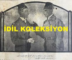 Osmanlıca Akbaba Mizah Dergisi-Gazetesi, Orijinal Dönem Basım, (Ottoman Magazine-Newspaper) - 16 Ekim 1924 - Sayı: 195 - Rumi: 16 Teşrin-i Evvel 1340 - Karikatürist Ramiz Gökçe'nin Musul Meselesini Konu Aldığı Çalışması: 