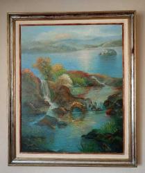 YAĞLI BOYA MANZARA TABLO 94 İMZALI ,KOLEKSİYONLUK.