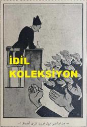 Osmanlıca Akbaba Mizah Dergisi-Gazetesi, Orijinal Dönem Basım, (Ottoman Magazine-Newspaper) - 24 Ocak 1924 - Sayı: 119 - Rumi: 24 Kanun-i Sani 1340 - Hicri: 17 Cemaziyelahir 1342 - Karikatür: 