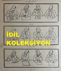 Osmanlıca Akbaba Mizah Dergisi-Gazetesi, Orijinal Dönem Basım, (Ottoman Magazine-Newspaper) - 24 Ocak 1924 - Sayı: 119 - Rumi: 24 Kanun-i Sani 1340 - Hicri: 17 Cemaziyelahir 1342 - Karikatür: 