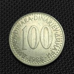 Yugoslavya 100 Dinar 1988