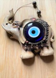 FİL TEMALI DUVAR SÜSÜ SERAMİK KAPI SÜSÜ