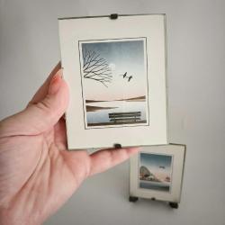 Orijinal Çerçeveli İllüstrasyon Baskı Çifti