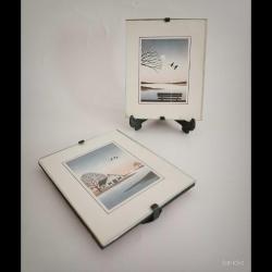 Orijinal Çerçeveli İllüstrasyon Baskı Çifti