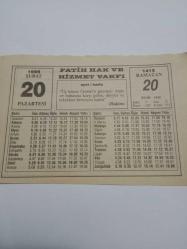 20 Şubat 1995-Orijinal Takvim Yaprağı-Doğum Günü-Söz,Nişan,Nikâh,Düğün ve Önemli Günler Hediyesi-Fatih Hak ve Hizmet Vakfı-Ayet/Hadis(Hakim)-Aspirini Yanlış Mı Kullanılıyor?-Kanuni-Gümüş Nasıl Kararır