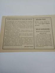 22 Şubat 1995-Orijinal Takvim Yaprağı-Doğum Günü-Söz,Nişan,Nikâh,Düğün ve Önemli Günler Hediyesi-Fatih Hak ve Hizmet Vakfı-Ayet/Hadis(Müslim/İmare:1839)-Toplum Barışı ve Veda Hutbesi-Sözün Özü-Hayvan Tuzağı Akağaç