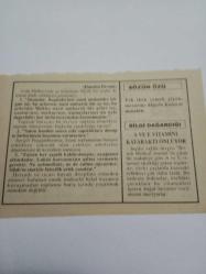 23 Şubat 1995-Orijinal Takvim Yaprağı-Doğum Günü-Söz,Nişan,Nikâh,Düğün ve Önemli Günler Hediyesi-Fatih Hak ve Hizmet Vakfı-Ayet/Hadis(Riyaz'üs Salihin:1/130)-(Dünden Devam)-Sözün Özü-A ve E Vitamini Kataraktı Önlüyor